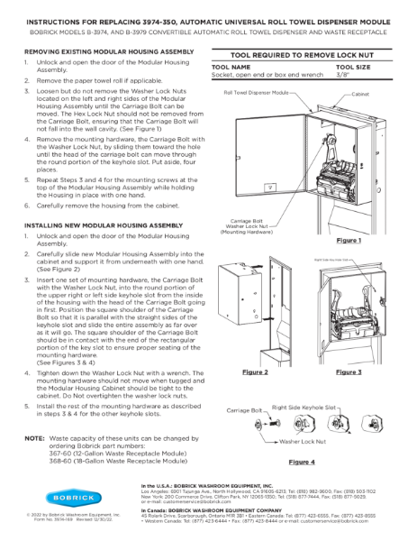 Installation Instructions B-3974