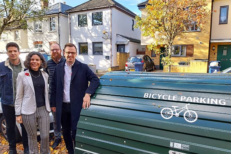 A big boost for Ealing cyclists as the borough celebrates its 100th Bikehangar