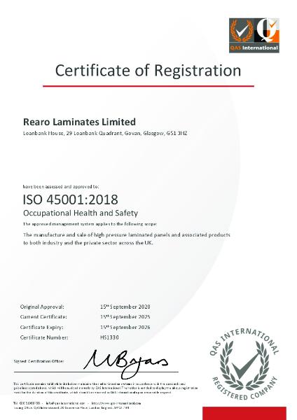 ISO 45001 Occupational Health and Safety Management System