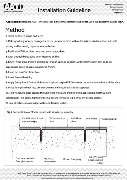 installation_guideline_fp1_301_concrete_retro_woodscrew Rev.5