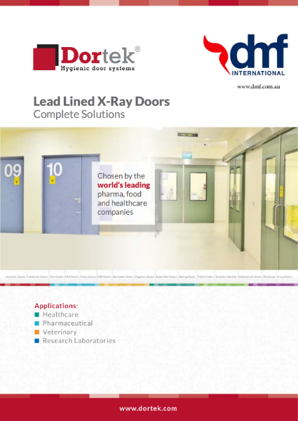 DMF Dortek Lead Lined X ray doors