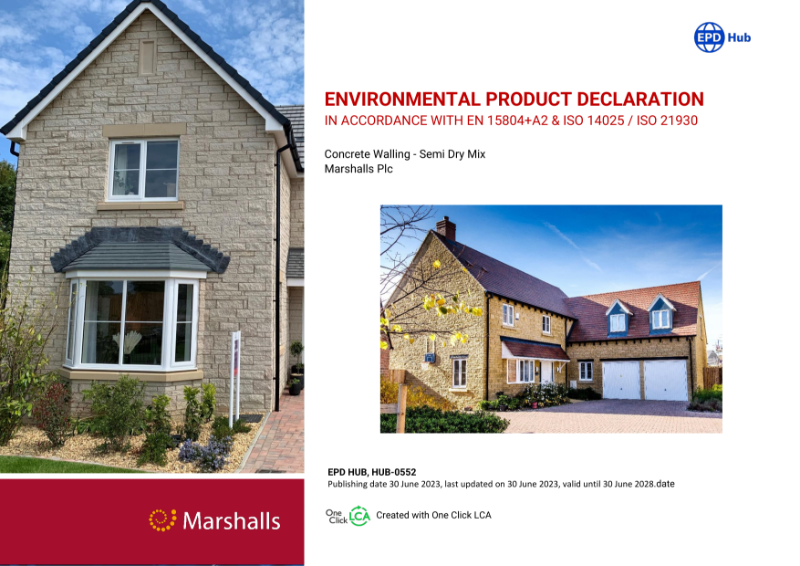 Marshalls Concrete Walling Semi Dry Mix EPD