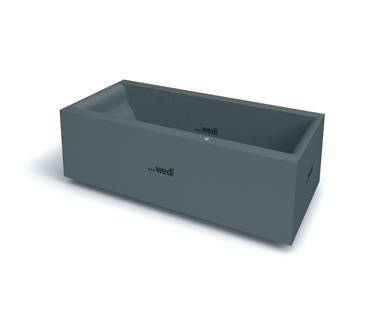 wedi Sanbath Cube and Wave Bathtubs - Ready to tile bathtubs made of XPS