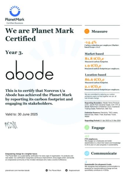 Planet Mark Certification