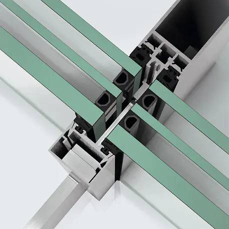 Slimline Panorama design stick curtain walling façade system - FWS 35 PD