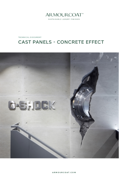 Armourcoat Cast Panels Concrete Effect - Technical Document