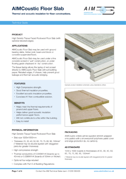 AIM AIMCoustic Technical Guide 2022