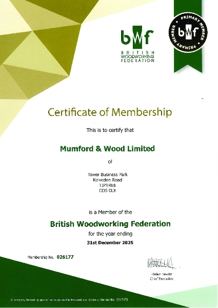 BWF Certificate Of Membership