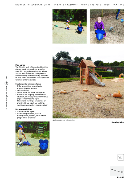 Timberplay Animals - Dancing Mice - Datasheet