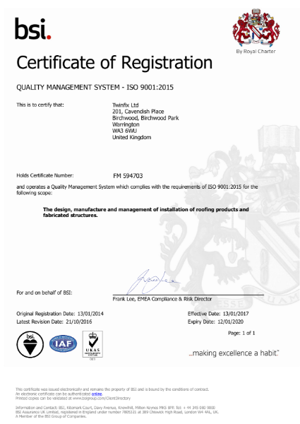 ISO 9001:2015 Certificate