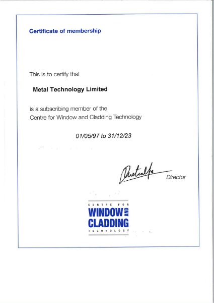 CWCT Certificate