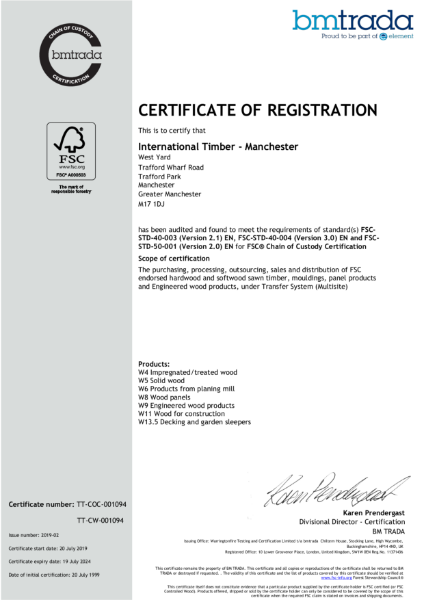 Accoya FSC Certification