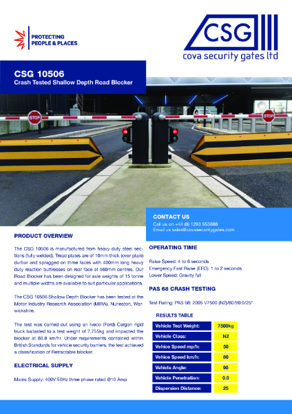 CSG 10506 - Data Sheet