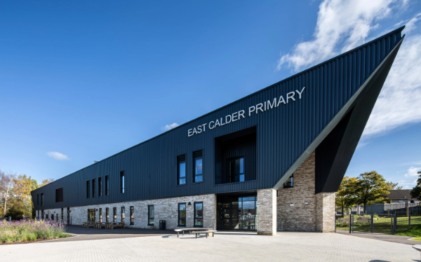 East Calder Primary School - West Lothian, Scotland - A new state-of-the-art, triangular-shaped, energy efficient school