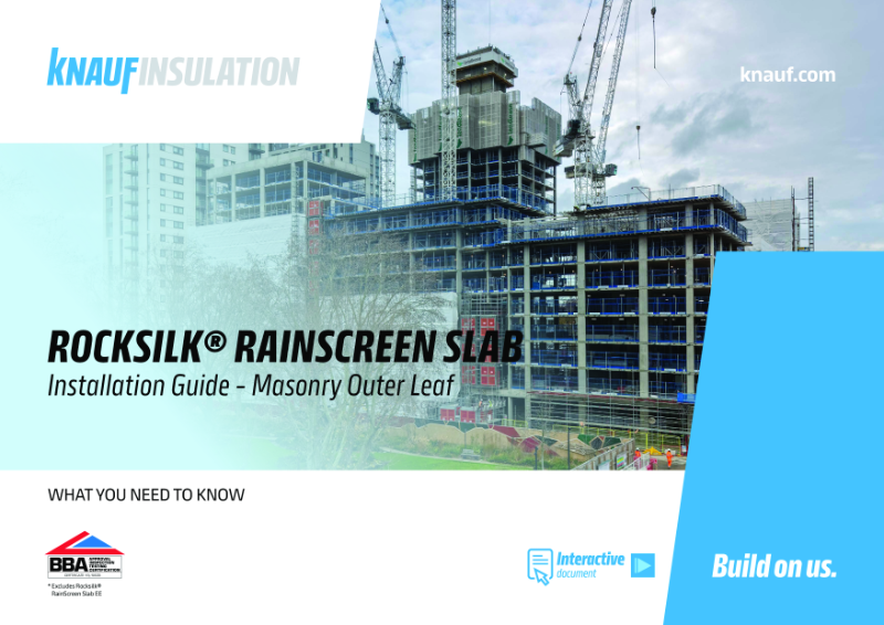 Rocksilk® RainScreen Slab Installation Guide - Masonry Outer Leaf