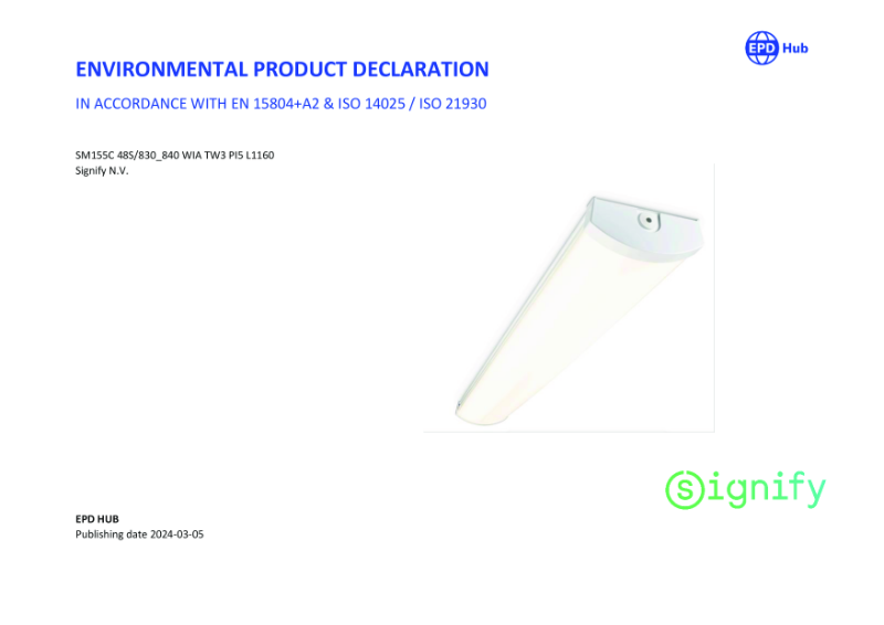 Philips CoreLine Fastset L1200 - EPD