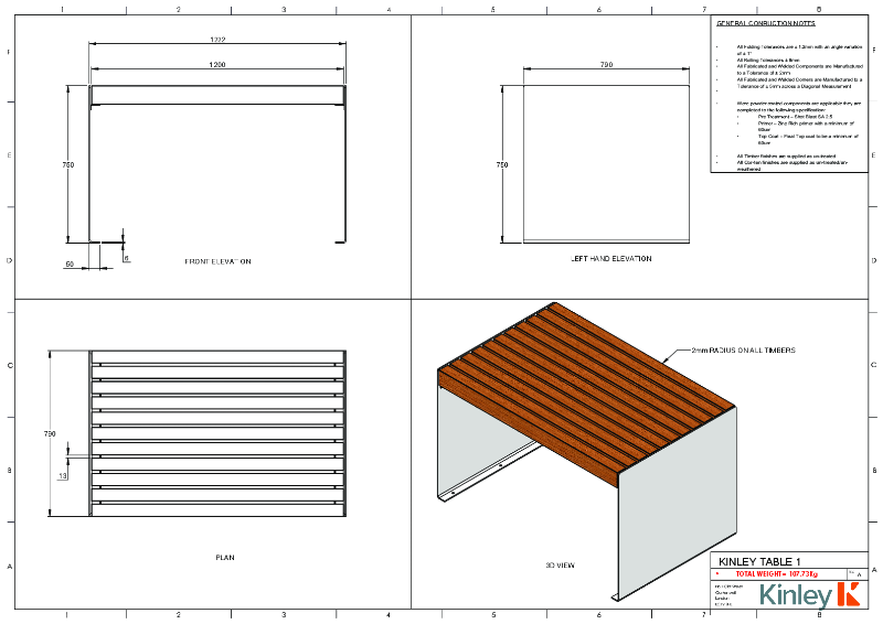 TRESSA Technical Drawing