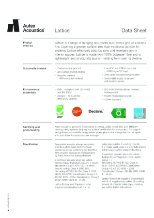 Lattice Datasheet