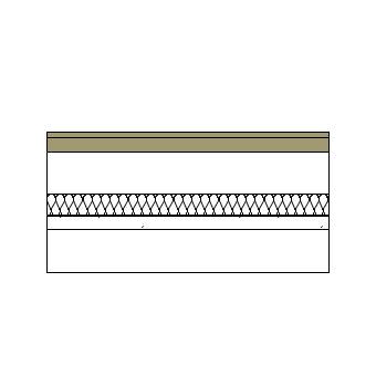 Ground bearing floor with timber boards, battens, concrete slab and mineral wool insulation