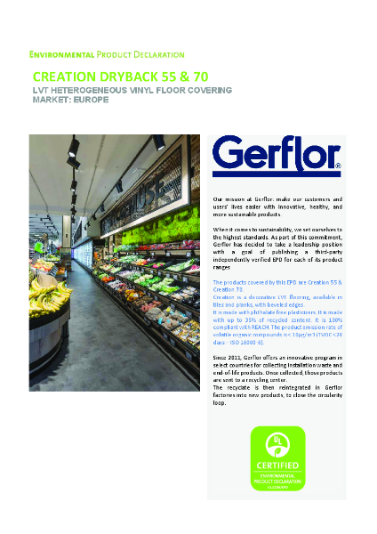 EPD - Creation 55/ Creation 70