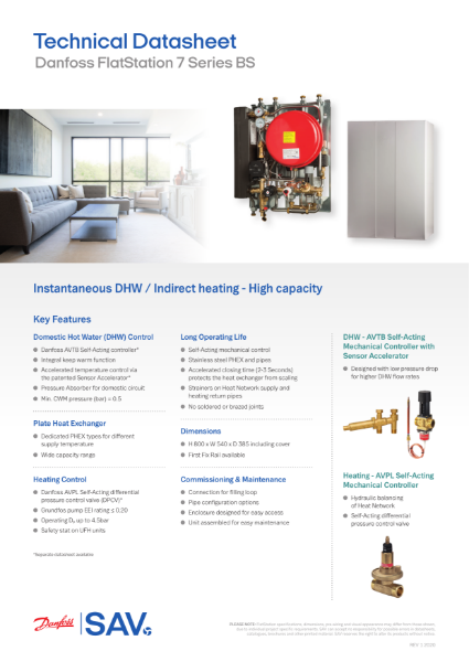 Danfoss FlatStation 7 Series BS