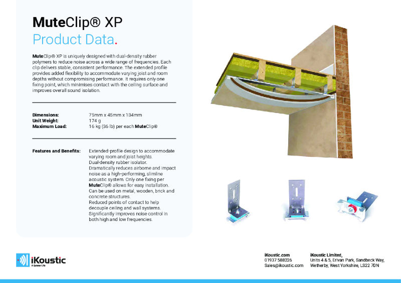 MuteClip® XP Data Sheet