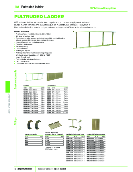 GRP Cable Ladder Catalogue