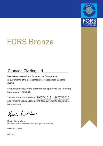 FORS Bronze Accreditation