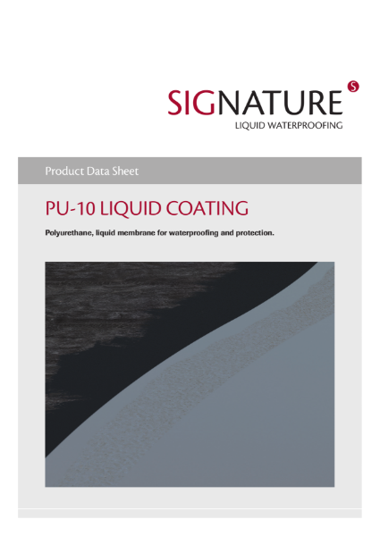 SIGnature PU10 Liquid Coating Datasheet