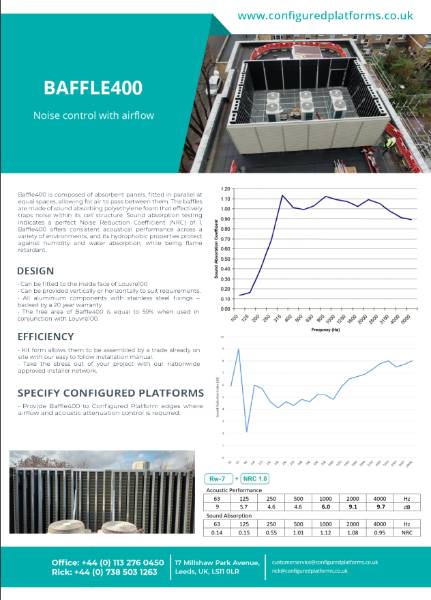 Baffle400 Data Sheet