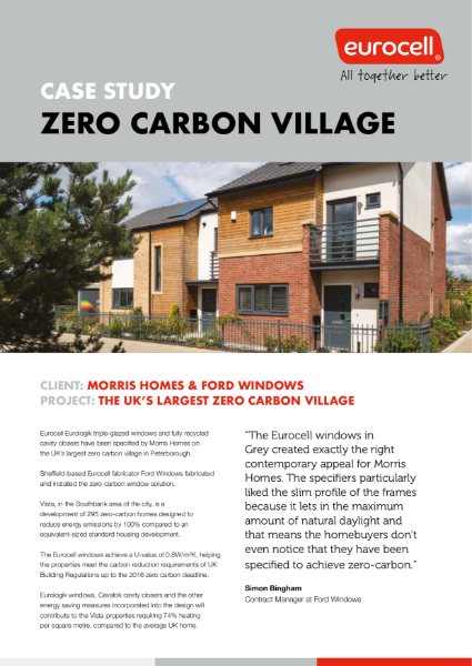 Cavity Closers used in the UKs largest zero carbon village