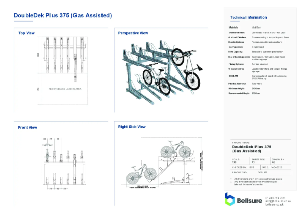 DoubleDek Hoop Plus (Gas Assisted) 375) Datasheet