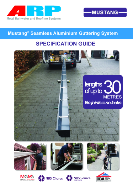 Mustang Seamless Aluminium Guttering System Specification Guide