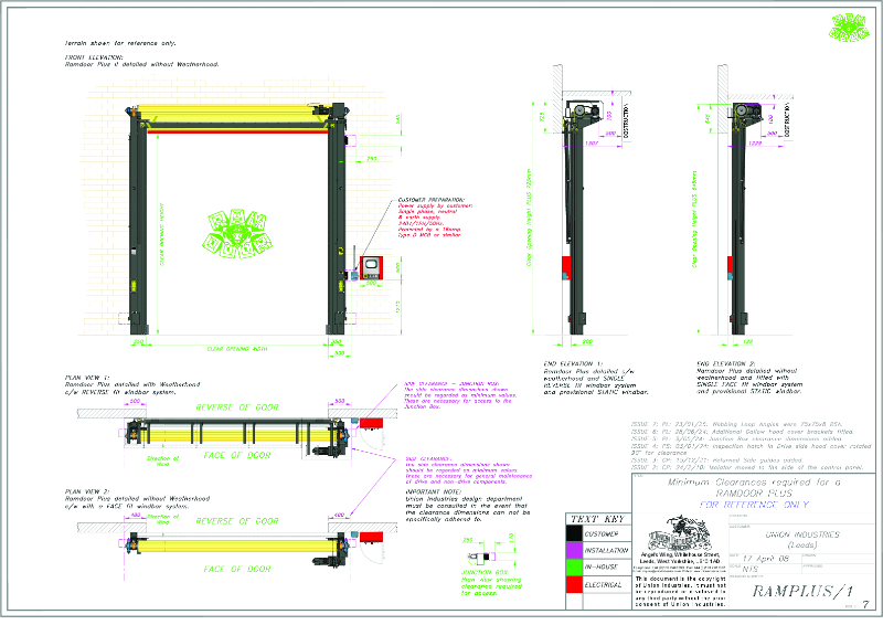 Ramdoor Clearance Drawing