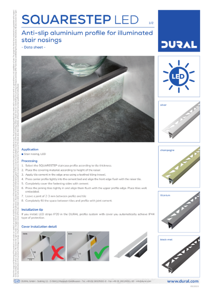 SQUARESTEP LED Data Sheet