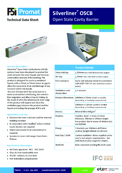 TDS012 - V9 - SilverlinerOSCB - July 2025