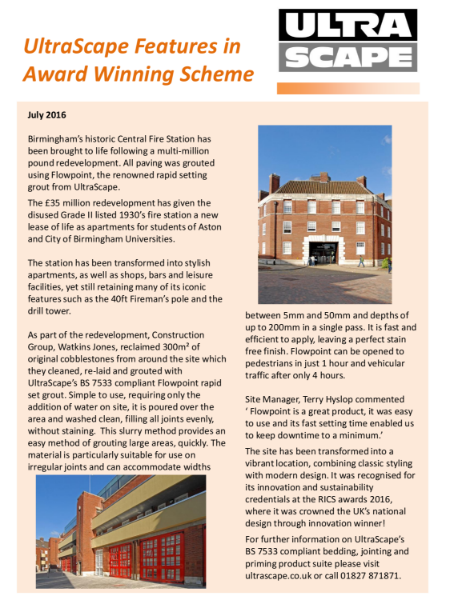 UltraScape features in award winning scheme