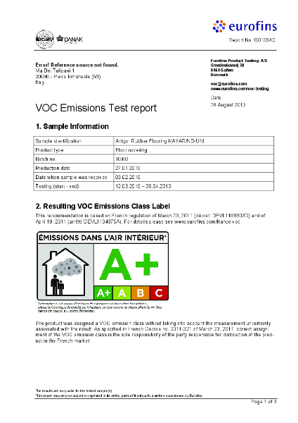 Indoor Air Comfort A+