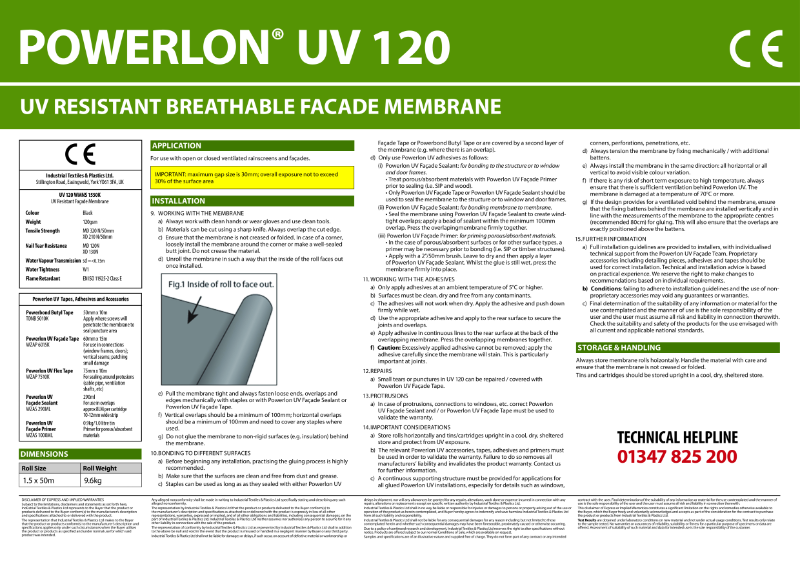 Powerlon® UV Façade 120 Inst R3-3