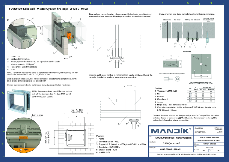 FDMQ 120 – Solid Wall Gypsum - CID (UKCA)