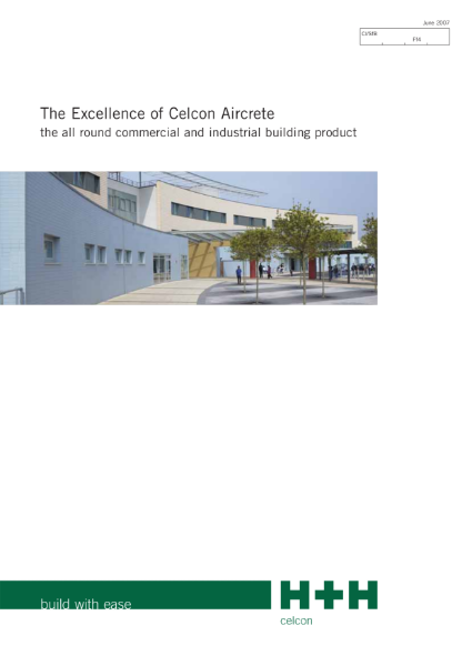 The Excellence of Celcon Aircrete - the all round commercial and industrial building product