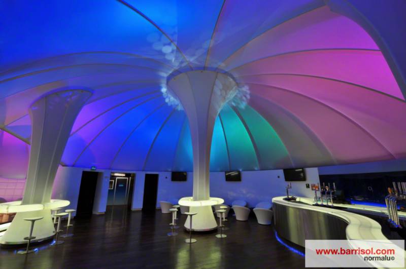 Barrisol Lumière Color® 3D - Lounge of O2 Arena - United Kingdom