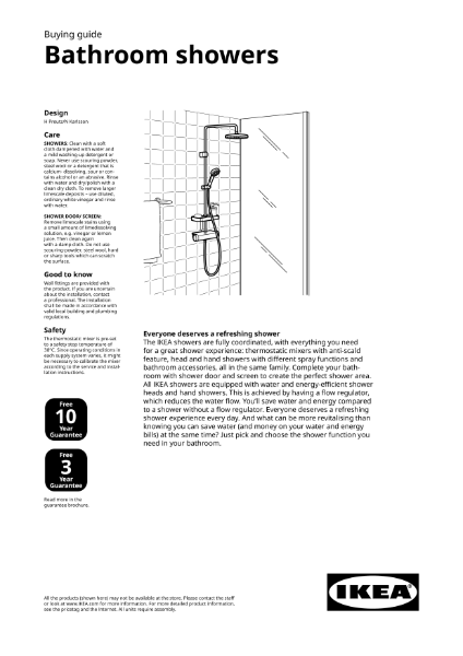 IKEA Showers Buying Guide