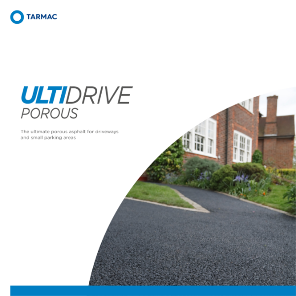 Porous asphalt for car parks and driveways - Ultidrive Porous