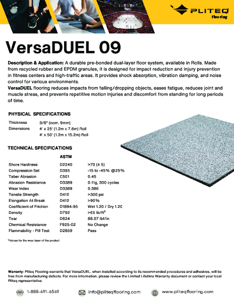 VersaDUEL9 Product Data Sheet