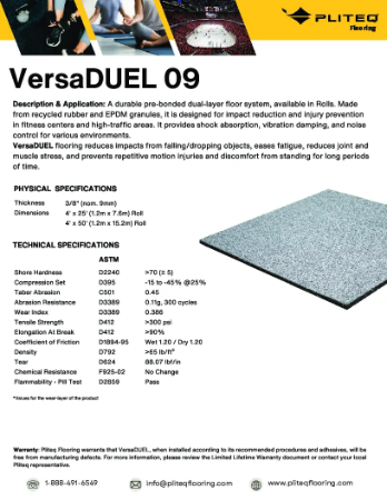 VersaDUEL9 Product Data Sheet