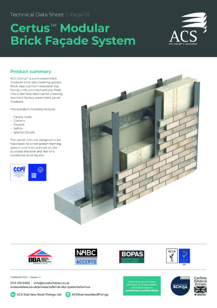 Certus Technical Datasheet