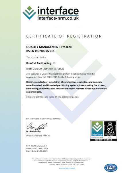 ISO 9001:2015 & ISO 14001: 2015 Certificate