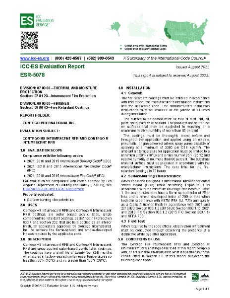 ICC ESR 5078