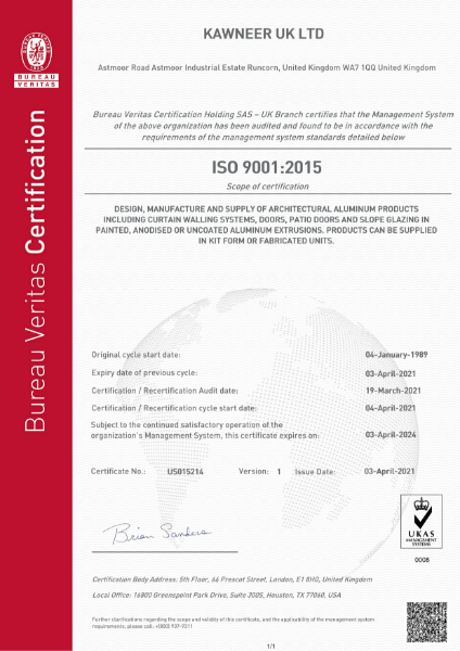 ISO 9001:2015 Certificate